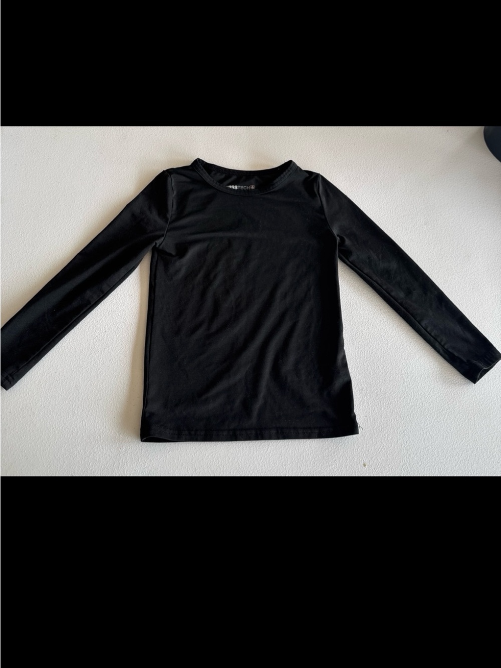 Swiss Tech Black Long-Sleeve Kids Tee